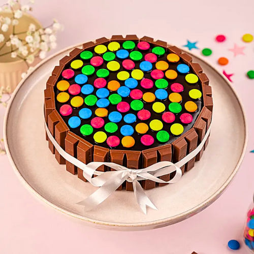 kitkat-gems-cake